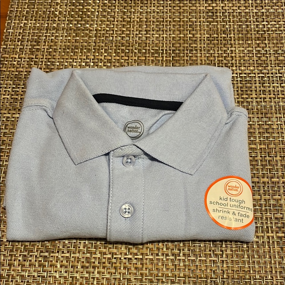 Wonder Nation Blue Polo Shirt Classic Style